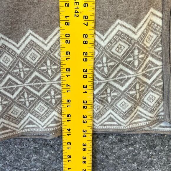 Cynthia Rowley Cardigan Sweater Jacket XL Hip Length Zip Front Hood Aztec - Picture 7 of 9